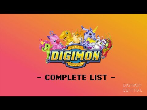 Digimon - Complete List