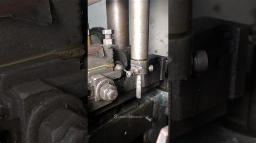 The Automatic Spring Making Machine at Work