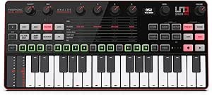 IK Multimedia UNO Synth Pro 3 oscillator desktop monophonic analog synthesizer multi-mode filter, arpeggiator, 64 step sequencer, audio input, full USB, MIDI and CV controls