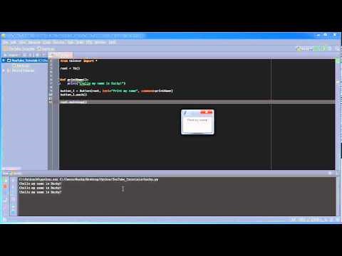 Python GUI with Tkinter - 6 - Binding Functions to Layouts