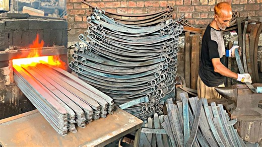 Making Leaf Springs in a Local Factory: Step-by-Step Process