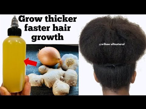 HOW TO MAKE ONION GINGER & GARLIC OIL FOR HAIR GROWTH! How to use onion garlic & ginger oil for hair