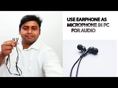 How to use earphone as a mic on pc || Use earphone in PC for Audio