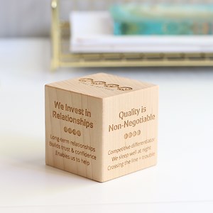 Core Values Statement Display Block™