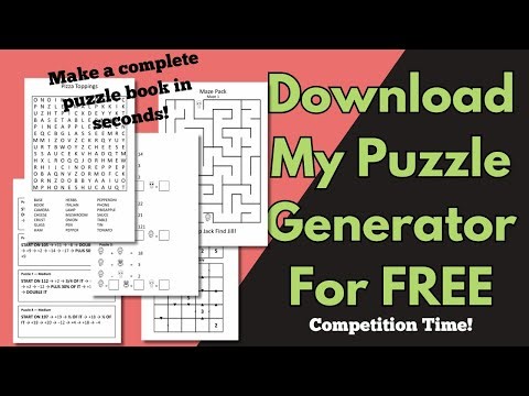 Make Puzzle Books for KDP FAST – See My Generator in Action (Giveaway Inside!)