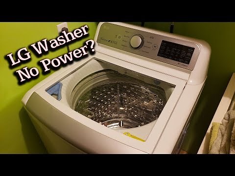 LG Top-Load Washer Won't Turn On, No Power (Fix Repair Solution) wt7500cw wt7800cw
