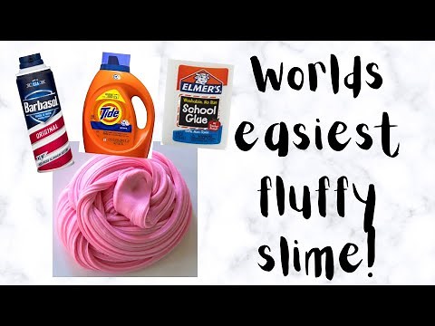 How to make 3 ingredient fluffy slime!