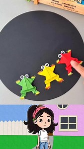 104K views · 18K reactions | Start by folding the bottom left corner, then the right. Repeat the process on the top. Fold the middle from both sides, then fold both top sides up and down. Repeat for the bottom. Fold the bottom corners into triangles, then bend twice in the middle. Now your paper frog is ready to leap! | Paper Craft Ideas | Facebook