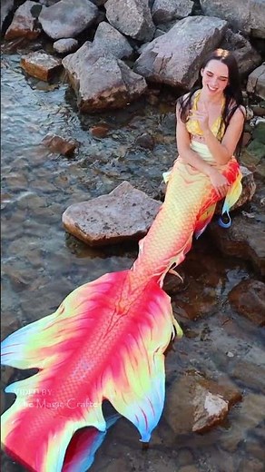 Trying on the LONGEST mermaid tail ever!