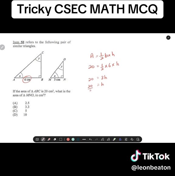 Understanding Similar Triangles in CSEC Math