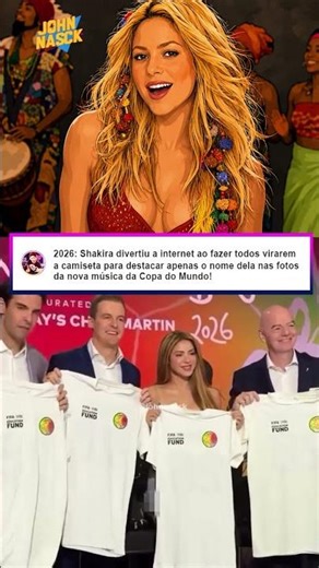 Shakira roubou a cena nas fotos da Copa 😂 #shorts