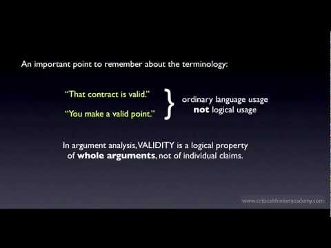 What is a Valid Argument?