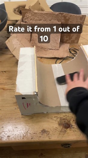 DIY cardboard half pipe ramp!!! #fingerboard #ramp #halfpipe