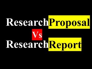 Research Proposal VS Research Report | Key Differences between Research Proposal and Research Report