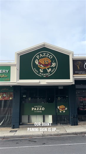 Discover Our Giant Panini Sign at Moonee Ponds