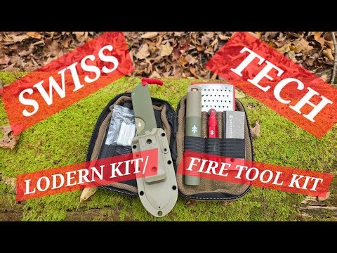 SWISS TECH LODERN KIT, FIRE KIT, OVERVIEW. #geareview PLUS A BLADE!
