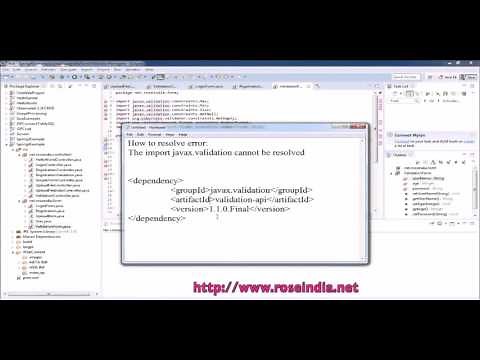 How to resolve javax.validation cannot be resolved?