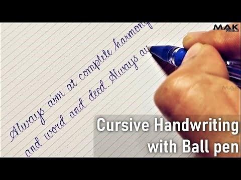 Cursive Simple Handwriting | Cursive writing practice for beginners | Cursive Handwriting sentence