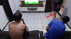 my husband lost me in the bet and i had to stay with his friend in front of him