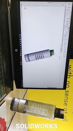 Water Bottle Real life Design in Solidworks. ......