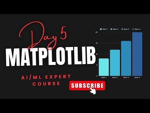 Day 5 | Matplotlib Tutorial in Python | AI/ML Expert Complete Course | Data Science for Beginners