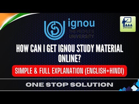 How can I get IGNOU study material online? Full Explanation (English+Hindi)
