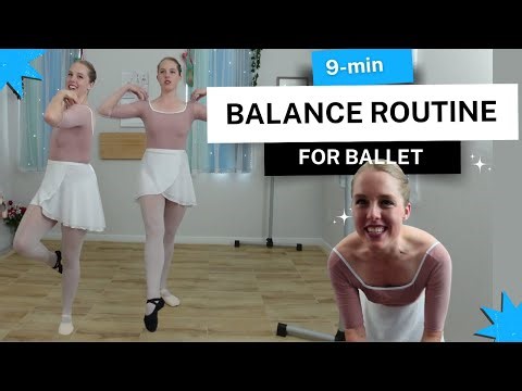 9-Minute Adult Ballet Daily BALANCE Challenge | Better Center Work, Turns, & Jumps Begin Here