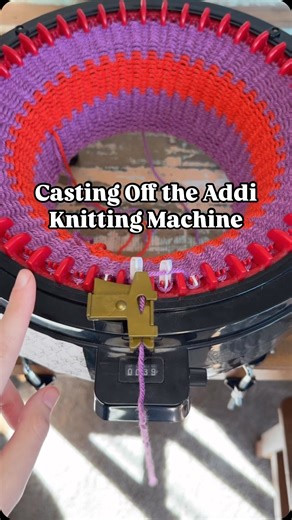 Brush N Hook on Instagram: "Casting off the Addi Knitting Machine🧶 Here’s how to cast off the Addi knitting machine for circular knitting! This is the final step that turns your project from a tube into something beautiful and finished. If you’d like a slower breakdown, you can watch my full Addi tutorial on YouTube (linked in my bio!) where I walk you through every single step—from cast on to cast off. This is Part 1 of my Addi tutorial series, and I’m so excited to keep sharing more with you!