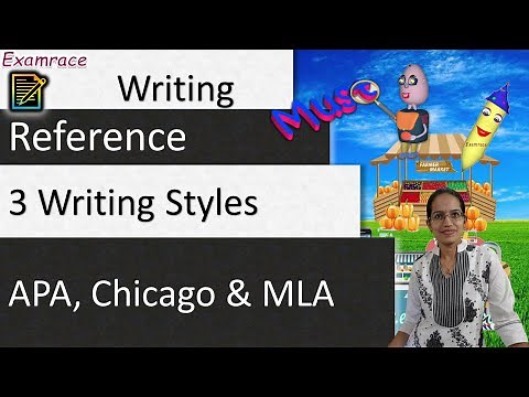 3 Writing Styles - APA, Chicago & MLA (Examrace - Dr. Manishika)