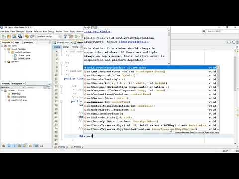 JFrame Title and Size - NetBeans