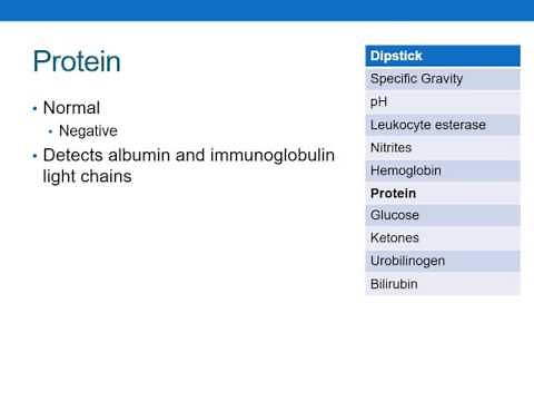 How to Read a Urinalysis Result