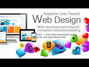 Create a simple Website From Scratch | Using HTML , CSS and Bootstrap.