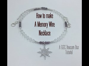 How to make a Memory Wire Necklace Treasure Box Tutorial