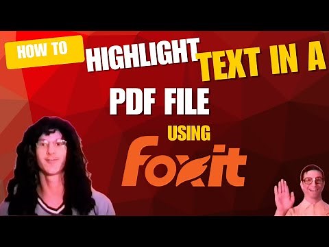 Highlighting Text in a PDF File using Foxit (Free Version) (This Is Probably So Far Out Of Date)