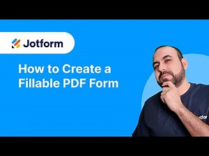 How to Create a Fillable PDF Form - Jotform PDF Editor