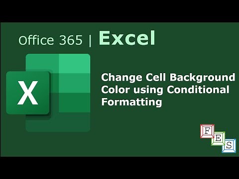 How to change Cell Background Color using Conditional Formatting in Excel - Office 365