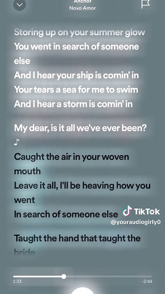 Anchor - Lyrics Exploration