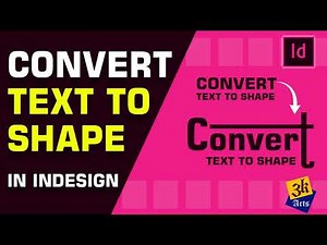 How to Convert Text to a Shape in InDesign EASY & FAST #indesign