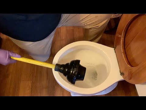 How to use a plunger correctly (and use the RIGHT plunger!)