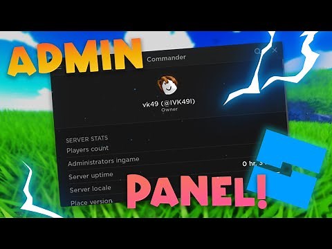 How to get a Advanced Admin Panel in your Roblox Game! | Roblox Studio