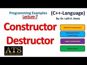 constructor and Destructors in C++ hindi