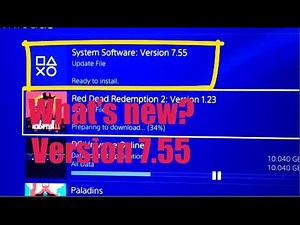 Update System Software PS4 7.55 New Feature