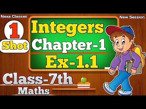 Class 7th Maths Exercise -1.1 | Chapter 1 (Integers) | All Questions | CBSE NCERT New Session