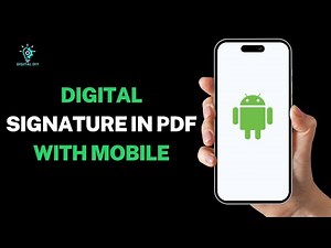 How to Digital Signature in PDF With Mobile