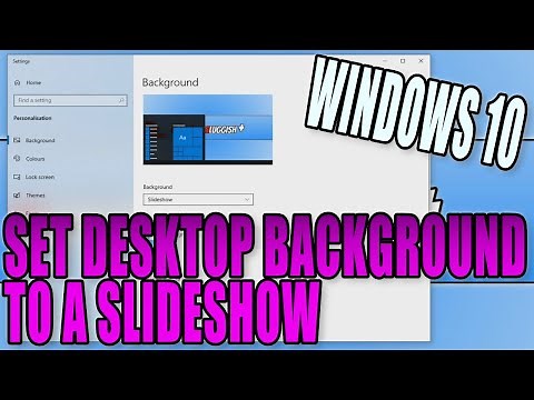 How To Set Your Desktop Background To A Slideshow In Windows 10 PC Tutorial | Wallpaper Slideshow