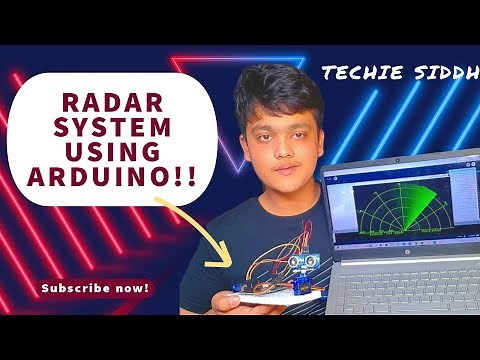 RADAR SYSTEM USING ARDUINO UNO & ULTRASONIC SENSOR | Arduino Projects | Techie Siddh