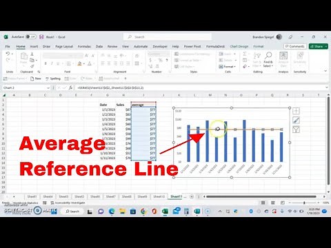 Add a Reference to a Line to a Bar Chart in Microsoft Excel With Ease #tutorial #howto #msexcel