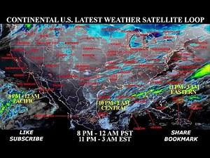 FULL USA Tue Jan 21 Latest Weather Satellite Animation Loop - Daily Real-Time Storm Tracking Radar