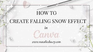 How to Add a Falling Snow Effect (Animation) to Designs in Canva