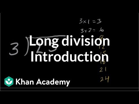 Introduction to long division | Multiplication and division | Arithmetic | Khan Academy